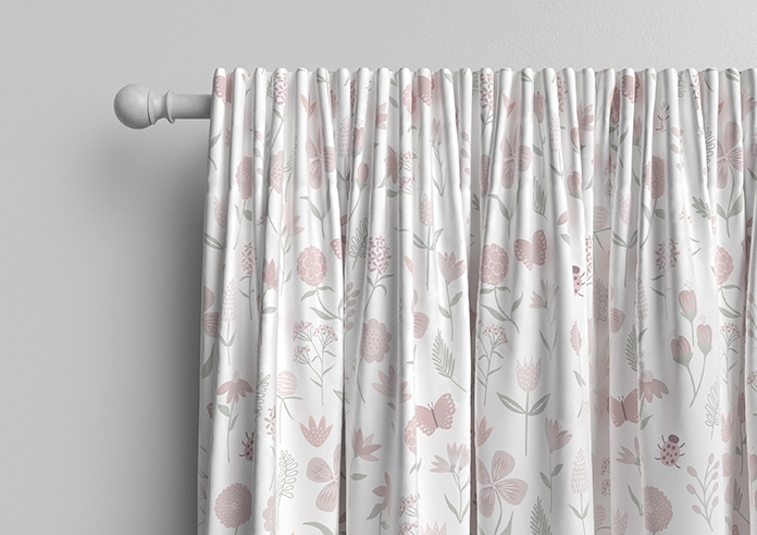 Floral Whimsy, Blush - Made to Measure Curtains - Image 10